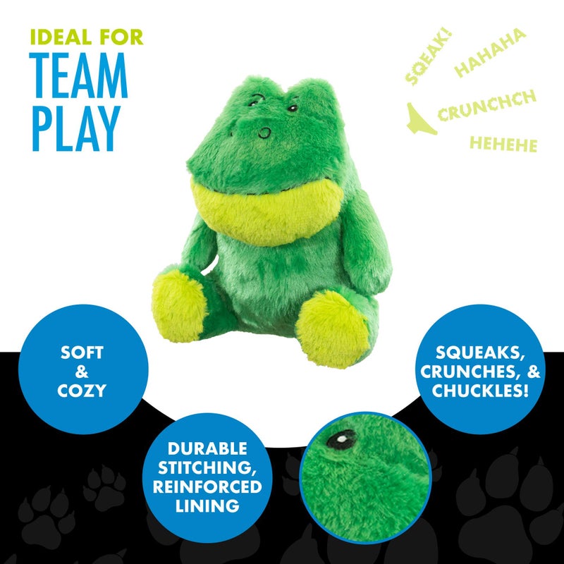 Hero Chuckles, Plush Squeaky Dog Toy, Durable Stuffed Animal with 3 in 1 Squeaker - Image 4